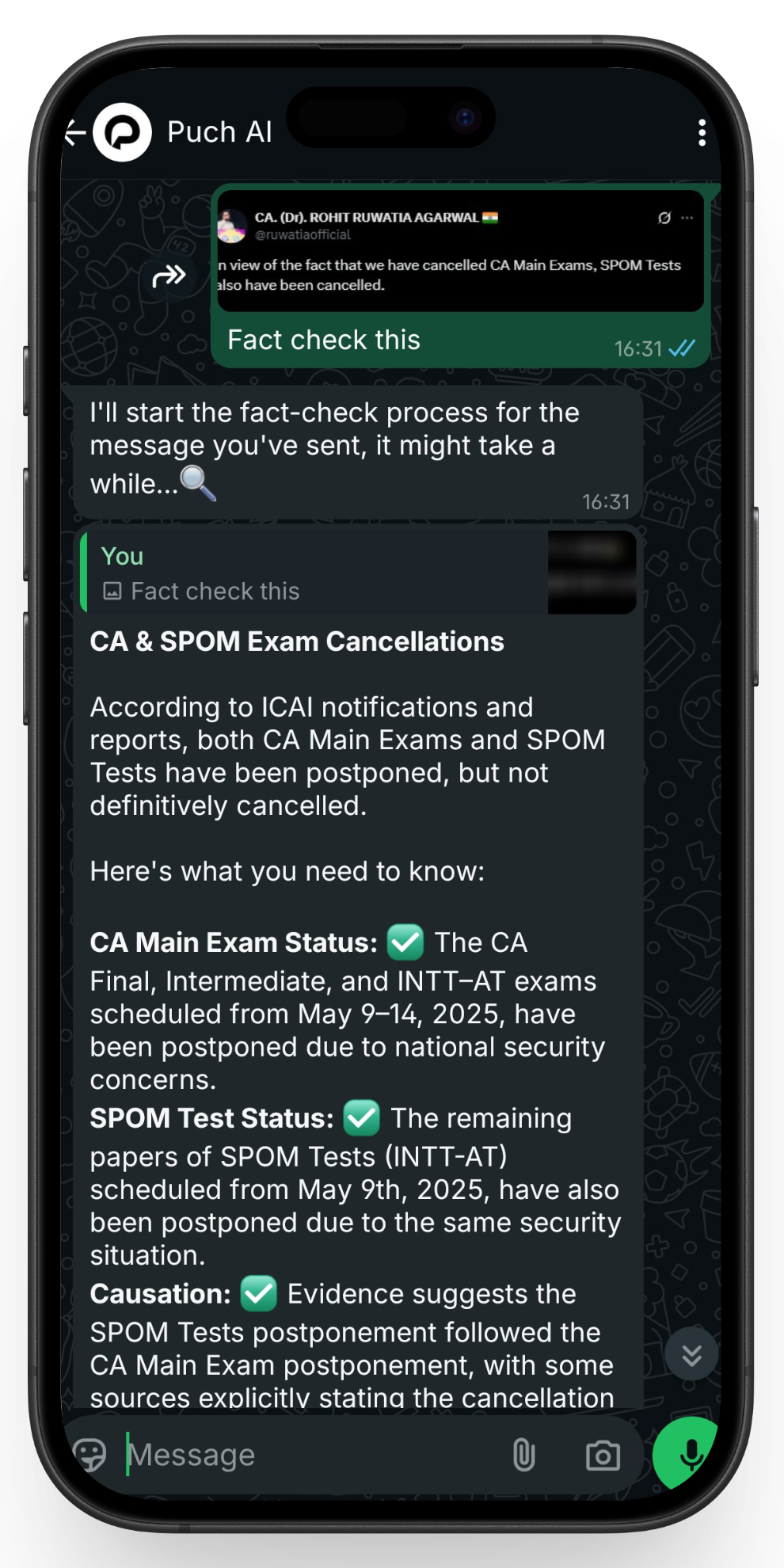 Instant Fact Checker